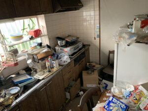 大阪府訳あり物件・ゴミ屋敷のキッチン