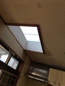 天窓からの雨漏り　ー岡山県ー