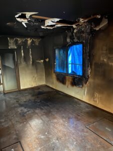 半焼の家(保険未加入)　2月7日　－鳥取県鳥取市－