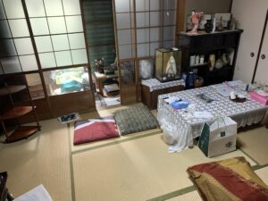 滋賀県の事故物件の和室の様子